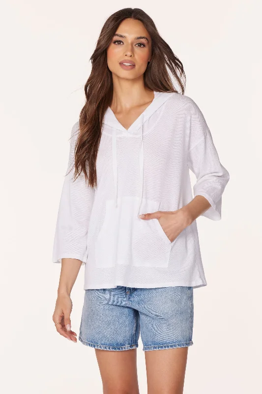 Women's Classic Pullovers Sweater-HOODED PULLOVER