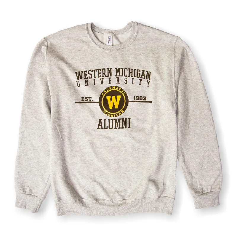 Women's Hooded Sweatshirts for Comfort -Western Michigan Alumni Crewneck