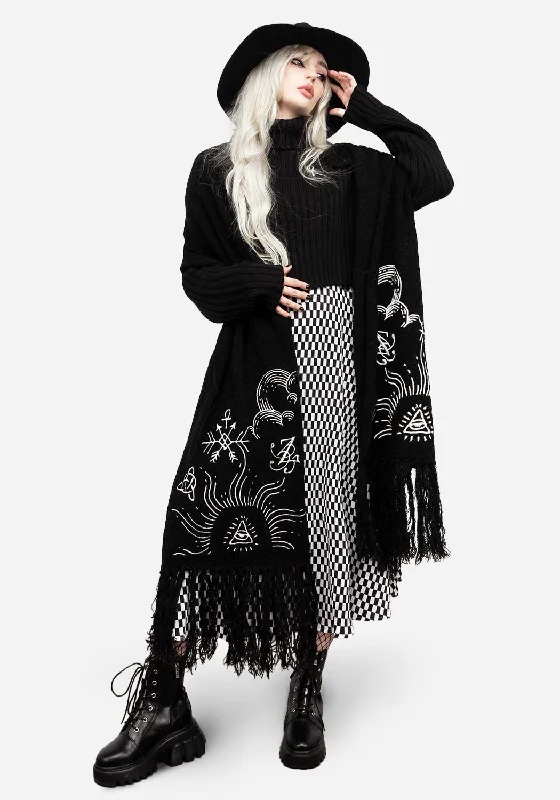 Wool Blend Knit Tops-Abracula Boucle Scarf