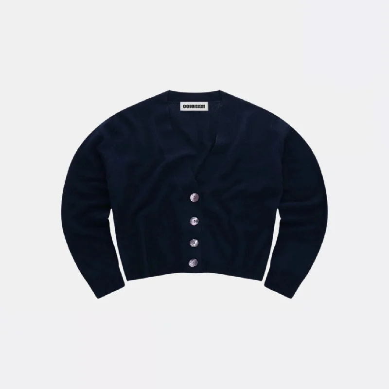 Knit Tops for Relaxed Fit-Acai Fitted Cardigan