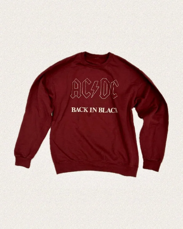 Women's Sweatshirts for Chilly Mornings -AC/DC Sweatshirt Sz L