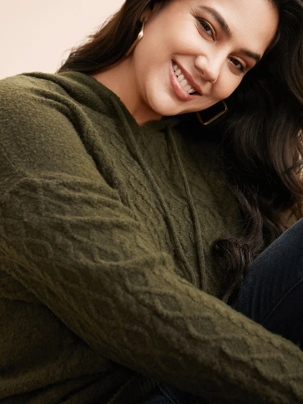 Women's Pullovers Sweater for Smart-Casual Look-Airy Cozy Hooded Pullover