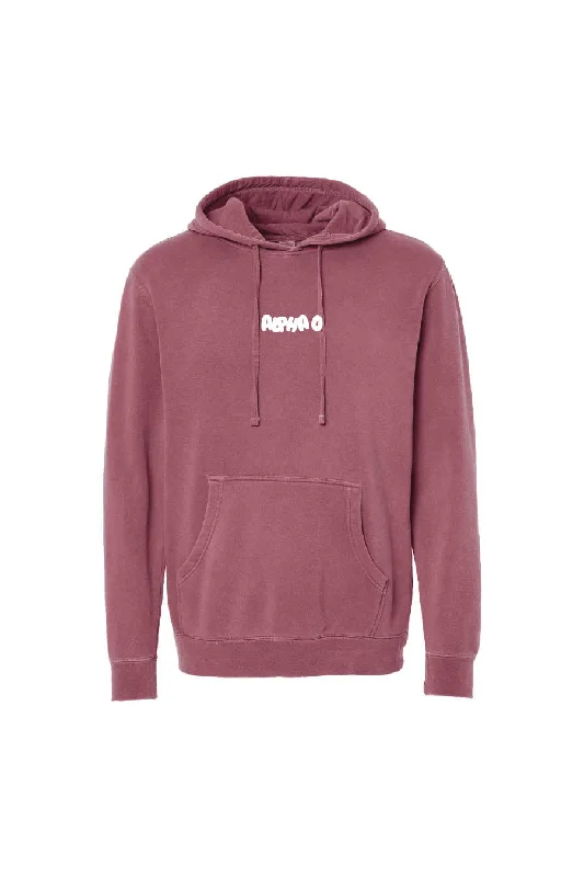 Women's Sweatshirts with Ribbed Cuffs and Hem -Alpha O Bubble Letter Hoodie