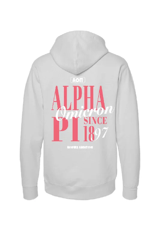 Women's Sweatshirts with Simple Designs -AOII Since 1897 Hoodie