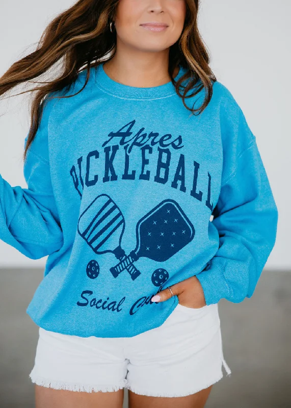 Women's Sweatshirts with Simple, Elegant Look -Apres Pickleball Graphic Sweatshirt
