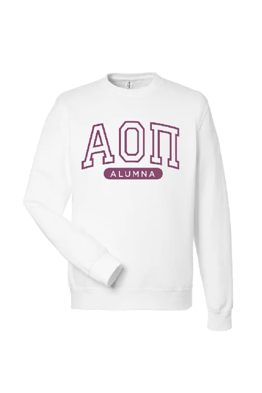 Women's Sweatshirts with Fun Text -Artic Alumna Crewneck