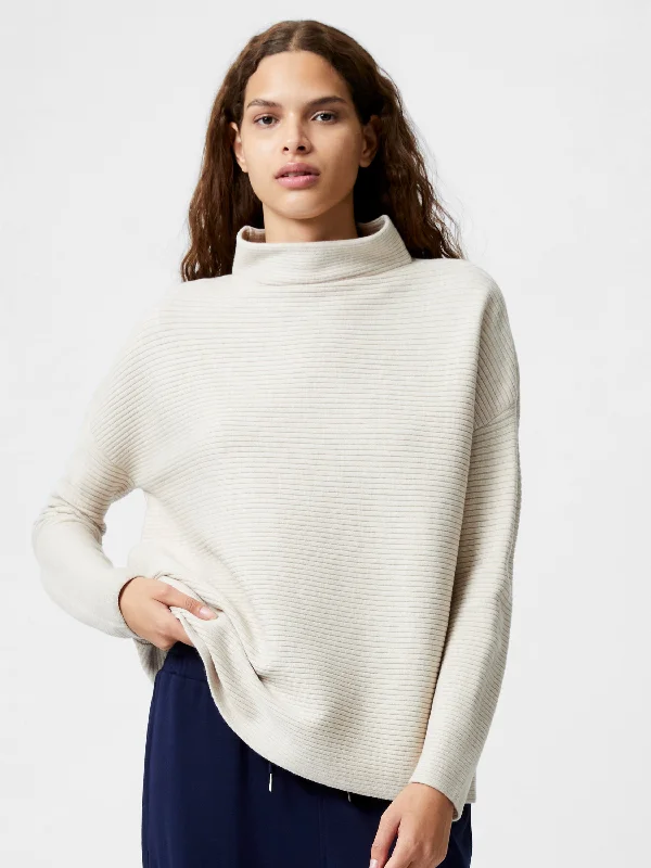 Knit Tops for Layering with Jackets-Babysoft Rib Mock Neck Jumper