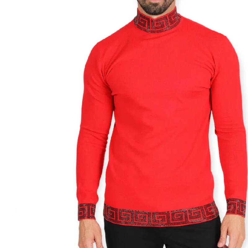 Women's Warm Knit Wool Pullover Sweater-BARABAS: Powerful Life Turtleneck 2LS2106