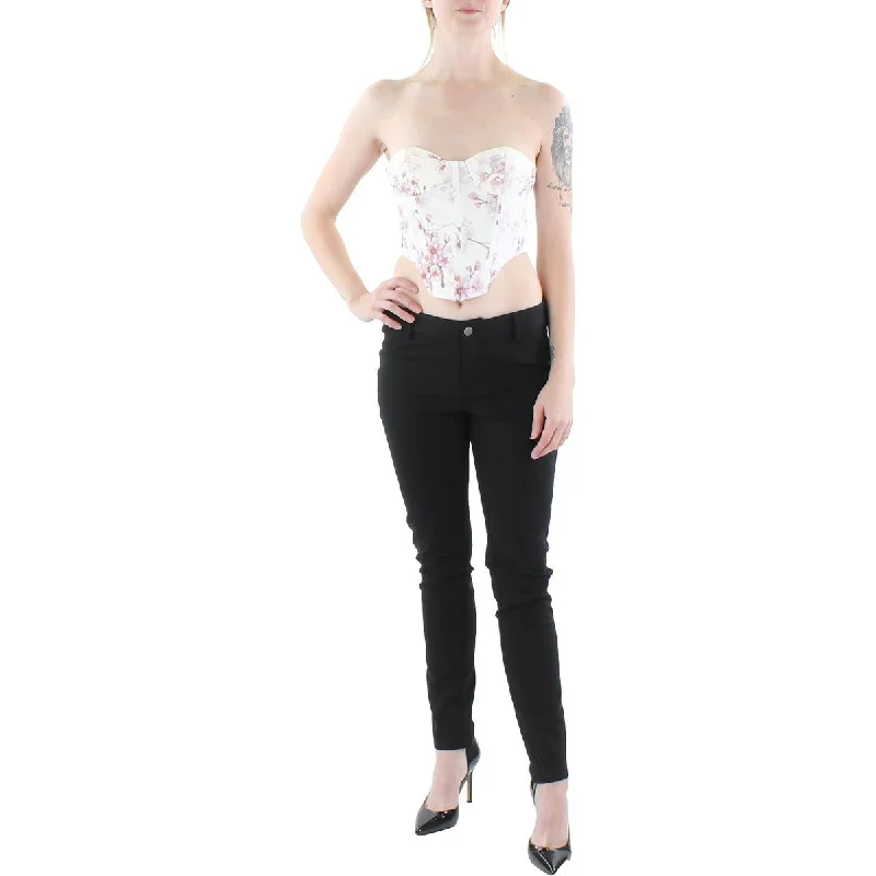 Women's Trendy Tank Tops with Bold Graphics -Bardot Womens Cropped Floral Tank Top