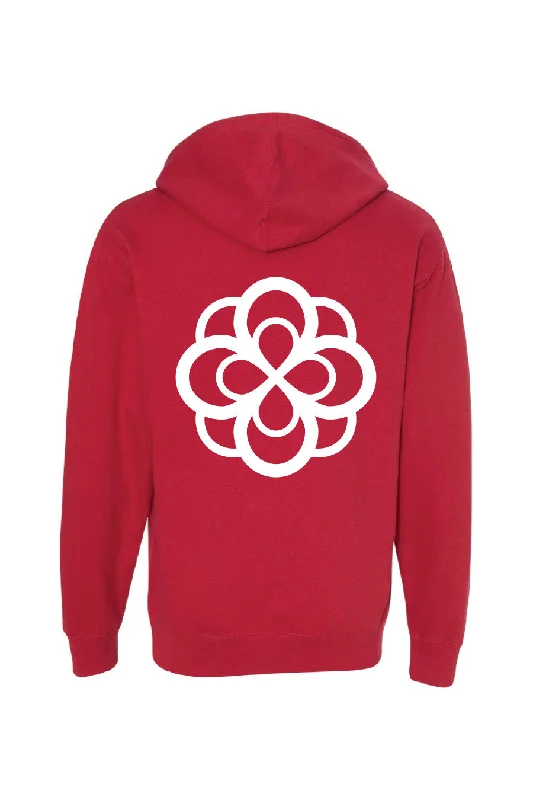 Women's Sweatshirts for Layering with Jackets -Big Red Hoodie