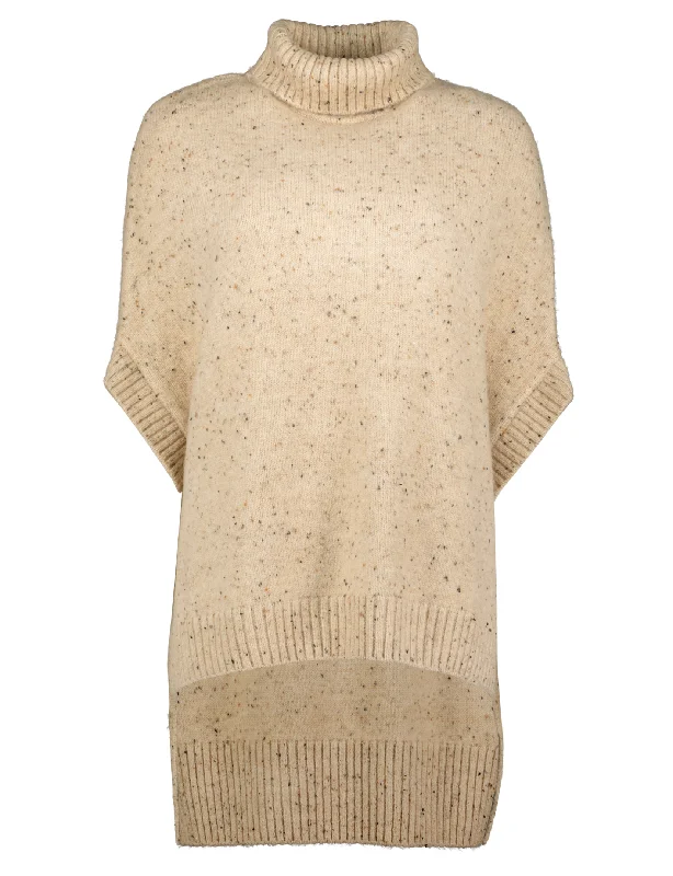 Women's Lightweight Pullover Sweater with Crew Neck-MM Melange Pullover, Camel