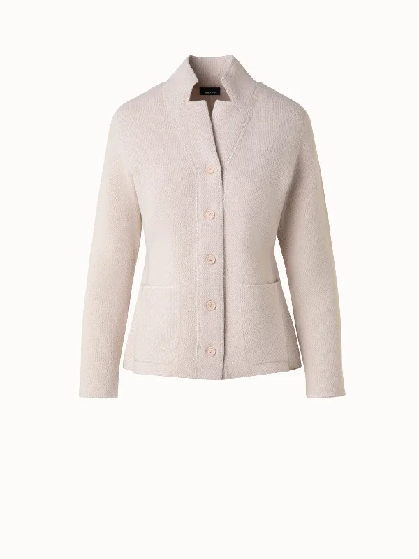 Women's Comfy Blazers -Blazer Style Cashmere Knit Cardigan