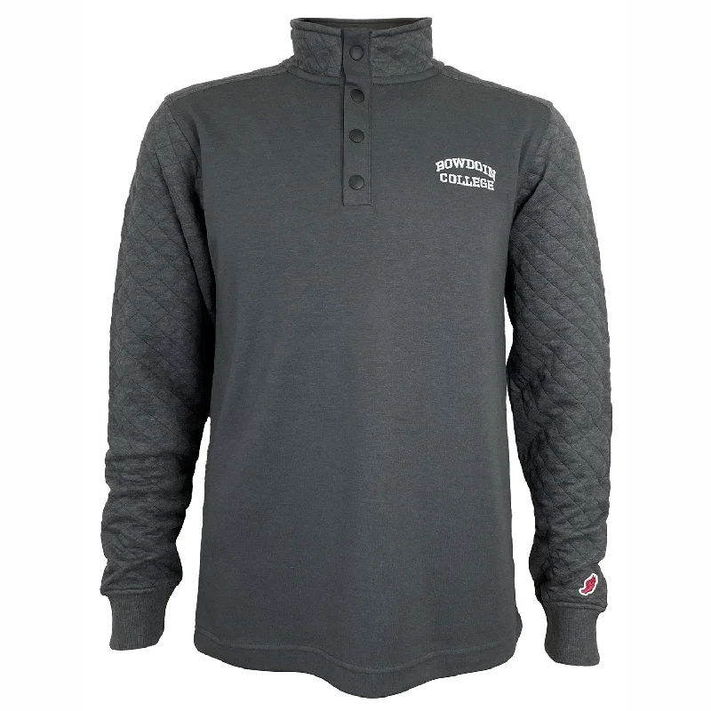 Women's Sweatshirts with Soft, Smooth Texture -Bowdoin College Highland Snap Up from League