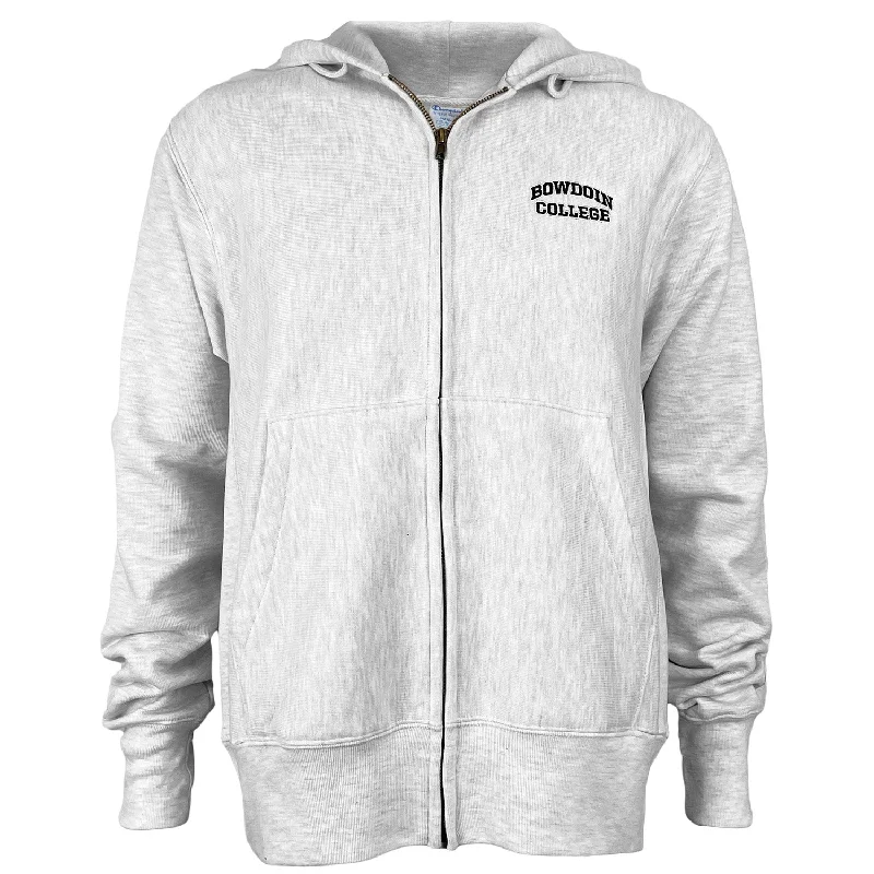 Women's Sweatshirts for Daily Comfort -Bowdoin College Reverse Weave Full-Zip from Champion
