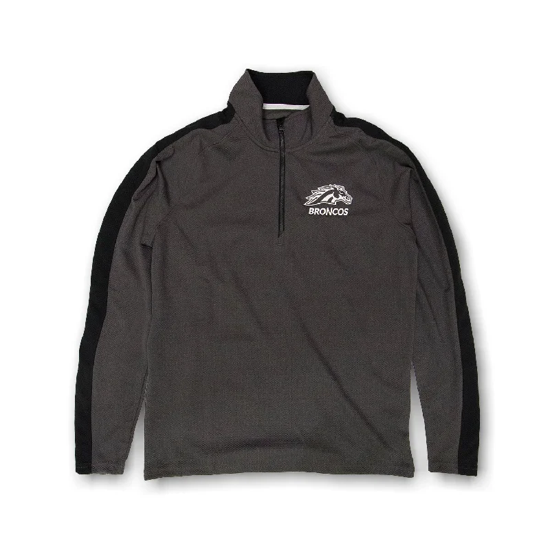 Women's Sweatshirts with Fun and Creative Graphics -Broncos Textured Quarter Zip