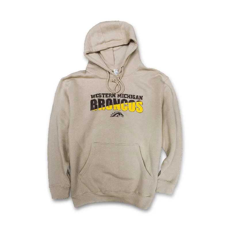 Women's Sweatshirts with Statement Slogans -Broncos Two-Tone Hoodie