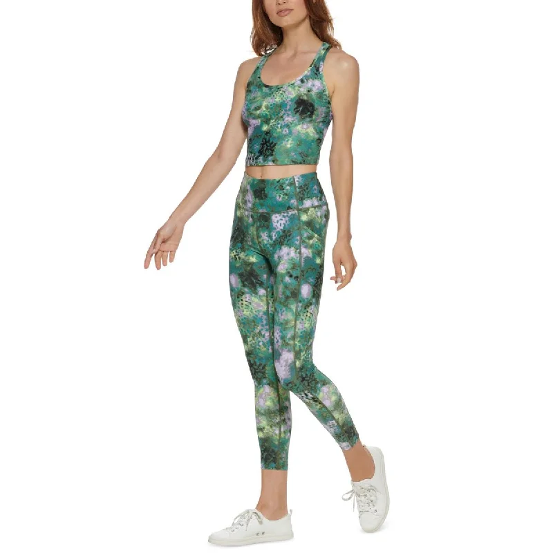 Women's Flowy Camis for Spring Days -Calvin Klein Performance Womens Printed Racerback Tank Top