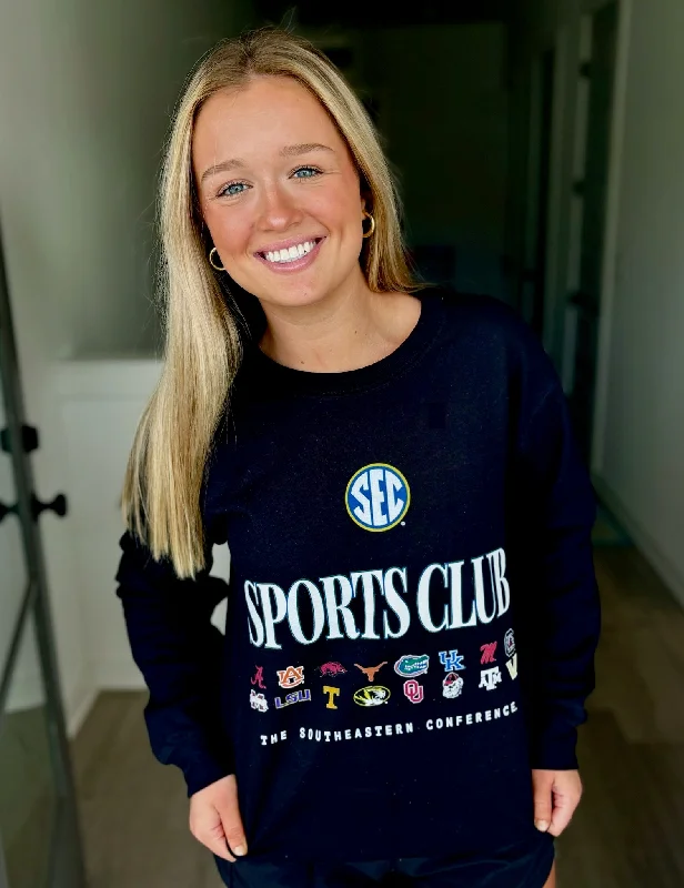 Women's Sweatshirts with Pocket Detailing -SEC Sports Club Sweatshirt