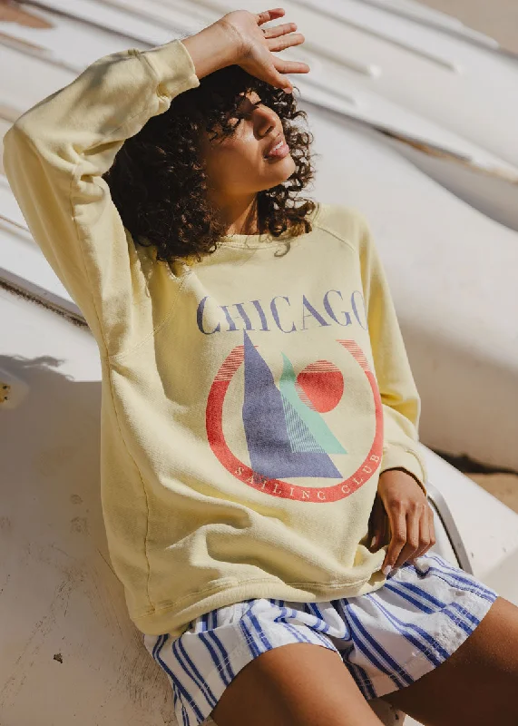 Women's Sweatshirts for Keeping Warm -Chicago Sailing Club Classic Crew Sweatshirt