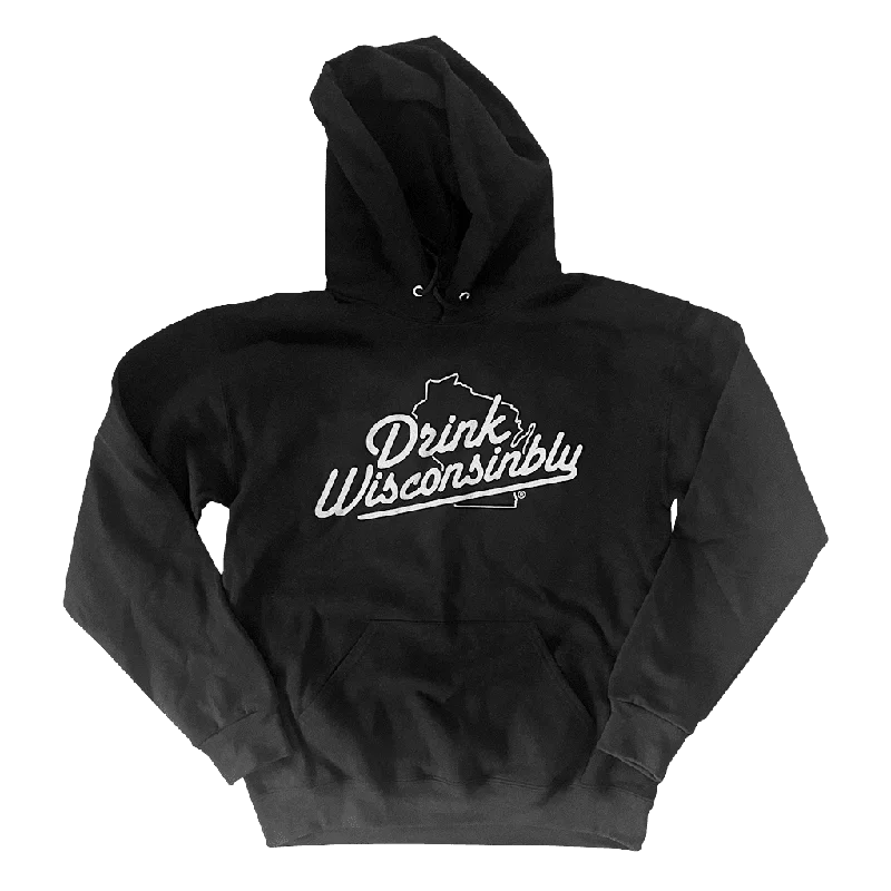 Women's Sweatshirts for Casual Dining -Classic Black Hoodie