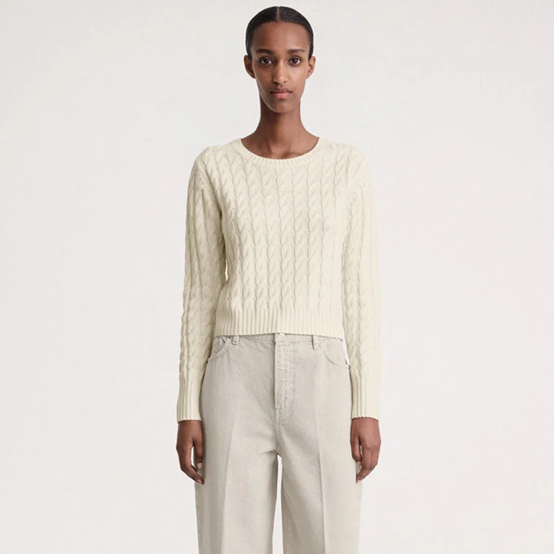 Women's Casual Wool Knit Pullovers Sweater-Classic Ribbed Knit Round Neck Long Sleeve Cable Knit Pullover Sweater Women's Casual Wool Knit Pullovers Sweater-Classic Ribbed Knit Round Neck Long Sleeve Cable Knit Pullover Sweater