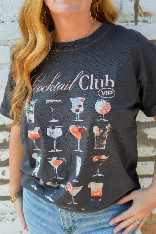 Women's Sweatshirts for a Minimalistic Look -COCKTAIL CLUB TEE