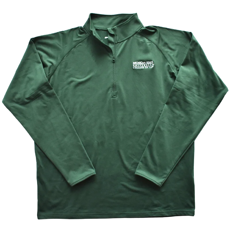 Women's Sweatshirts with Soft Cotton Fabric -College of Law Half-Zip Pullover