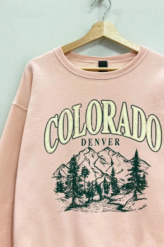 Women's Sweatshirts for Layering with Jackets -Colorado Mountains Sweatshirt S-XL