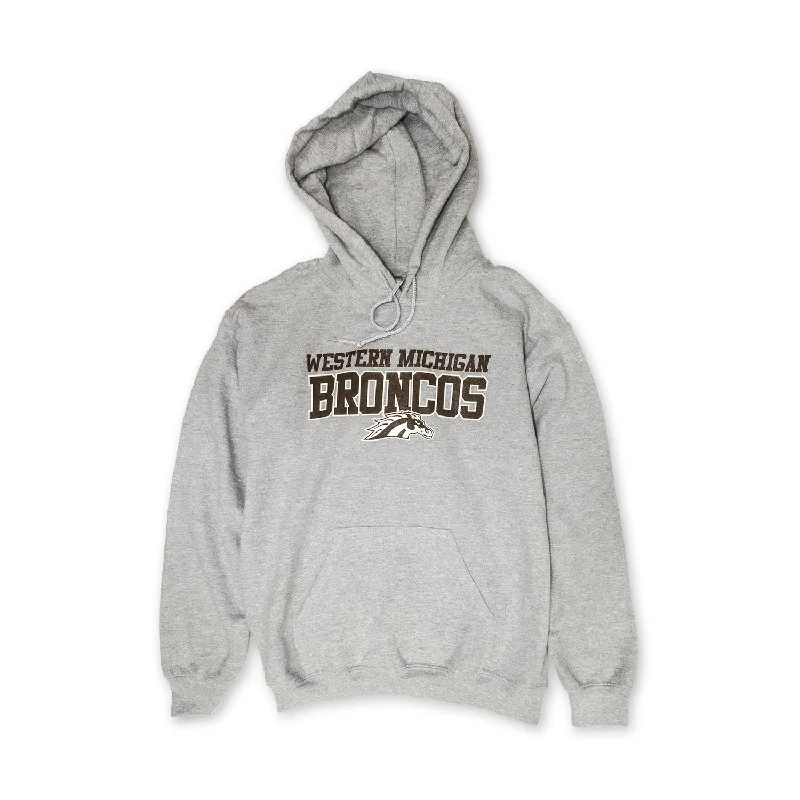 Women's Sweatshirts with Colorblock Design -Western Michigan Broncos Hoodie