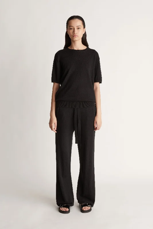 Women's Trendy Short Sleeve T-shirt for Day Out -Cotton Cashmere Tee