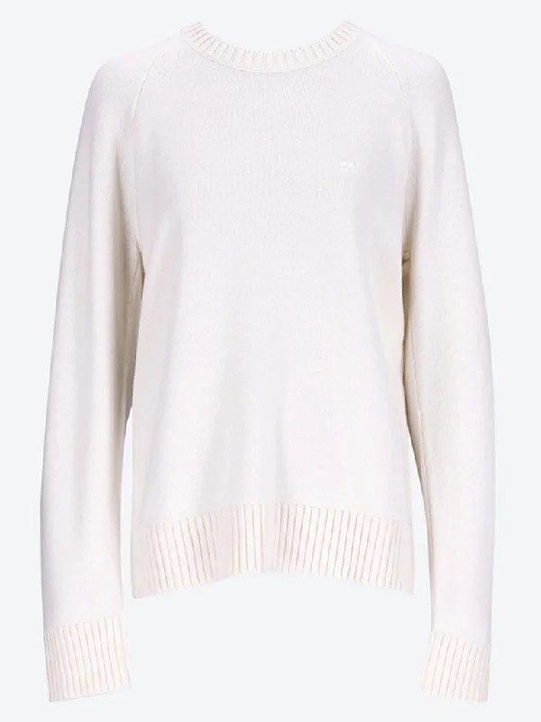 Knit Tops with Beaded Detail-Multi-styling lambswool sweater