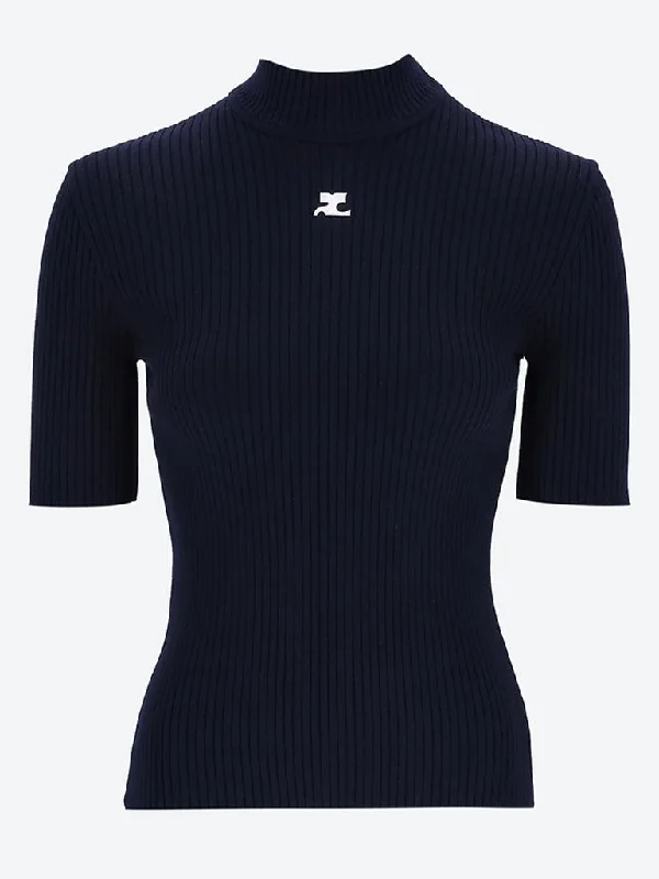 Knit Tops with Cozy Knit Stitches-Reedition rib knit sweater