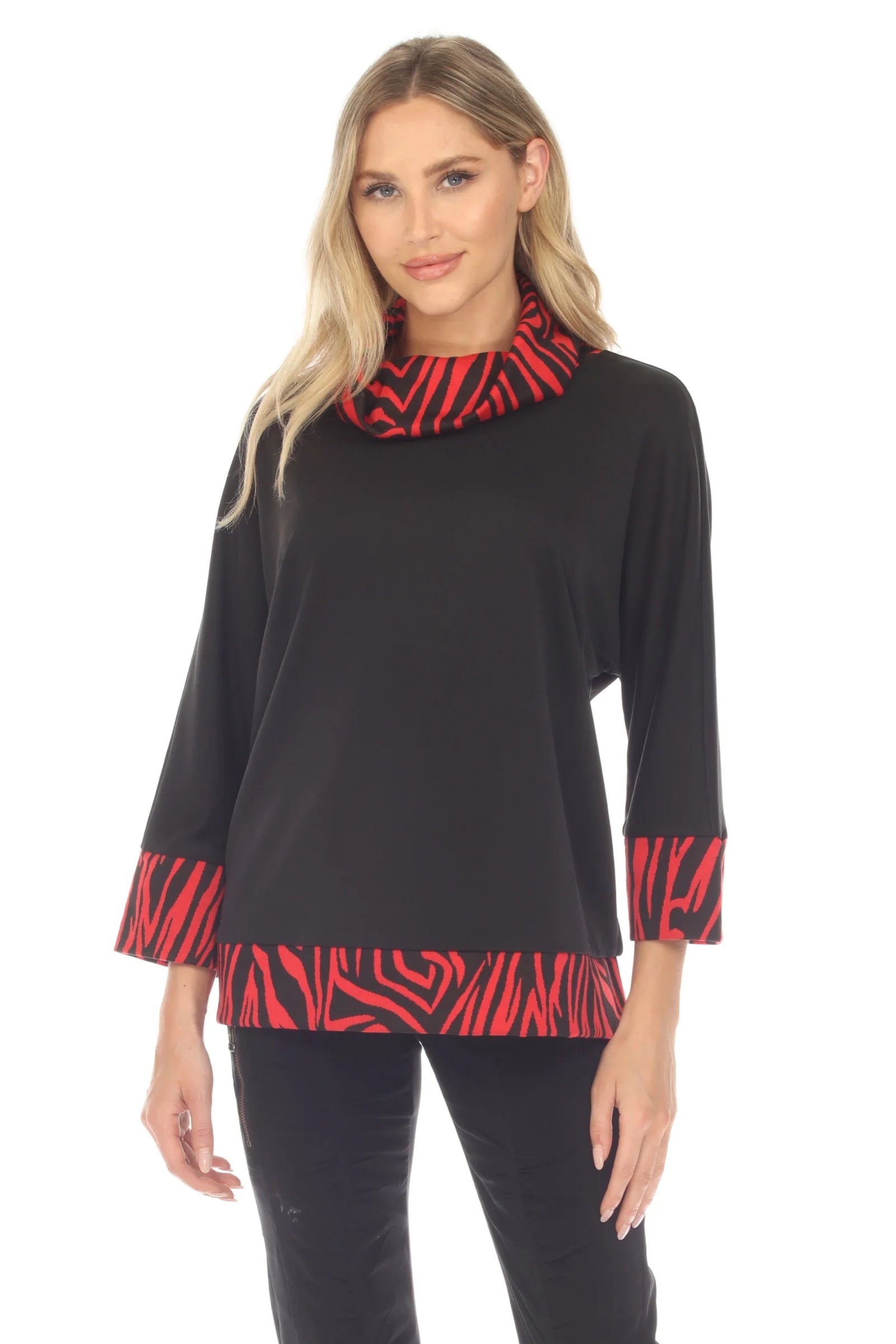 Women's Stylish Knit Pullover Sweater for Winter-Cowl Neck Swing Pullover