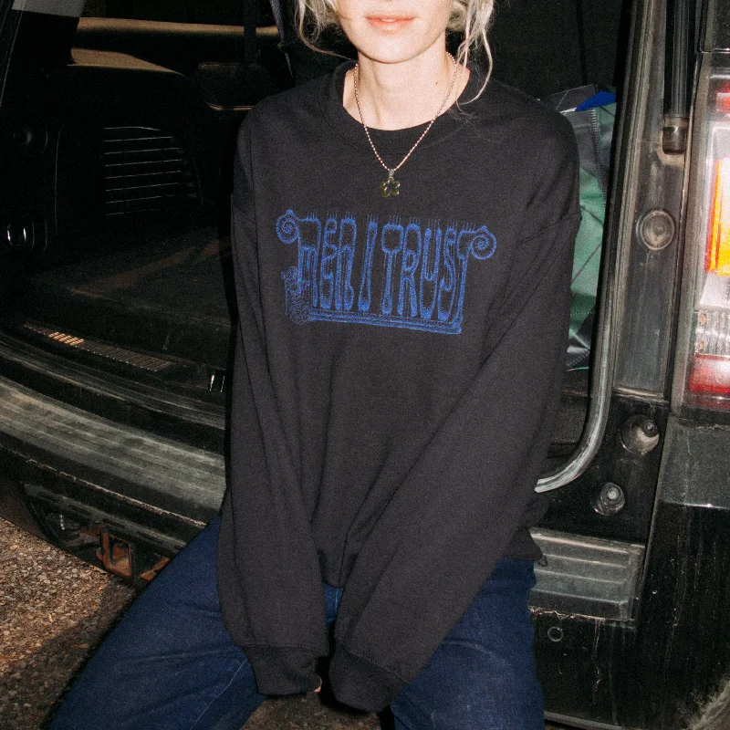 Women's Sweatshirts with Embroidered Details -Crewneck - Harp