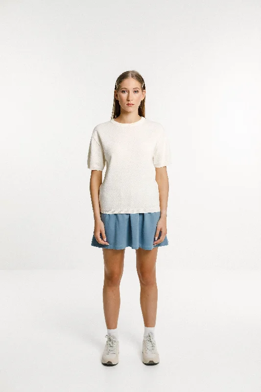 Women's Soft Longline Short Sleeve T-shirt -Delightful Tee - Sale - Unbleached