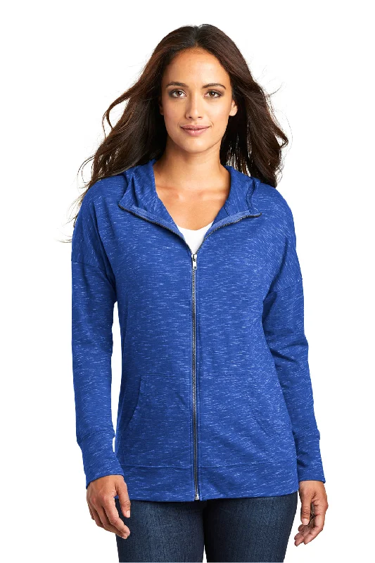Women's Sweatshirts for Outdoor Adventures -District Womens Medal Full Zip Hooded Sweatshirt Hoodie - Deep Royal Blue Women's Sweatshirts for Outdoor Adventures -District Womens Medal Full Zip Hooded Sweatshirt Hoodie - Deep Royal Blue
