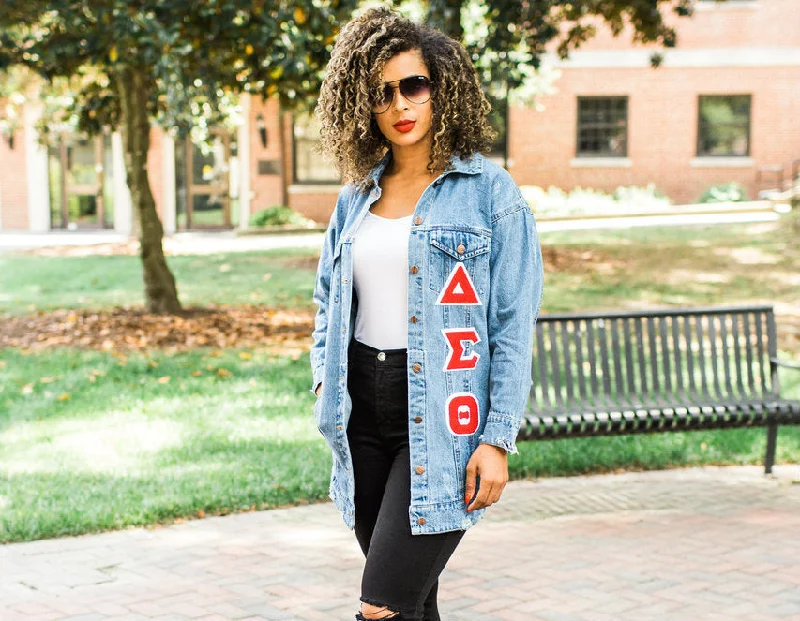 Women's Winter Coats-Diva Boyfriend Denim Jacket