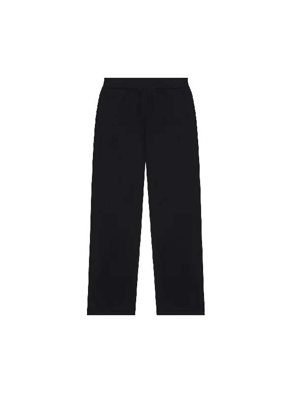 Women's Knitted Tops with Floral Design -Womens DNA Knitted Straight Leg Track Pants—black Women's Knitted Tops with Floral Design -Womens DNA Knitted Straight Leg Track Pants—black
