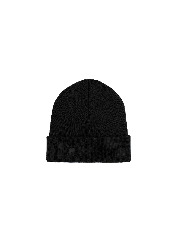 Women's Casual Knit Sweater -DNA Regerative Merino Wool Beanie—black