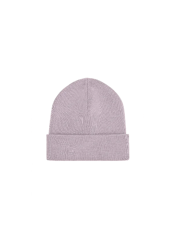 Knit Sweater Tops for Women -DNA Regerative Merino Wool Beanie—raisin purple