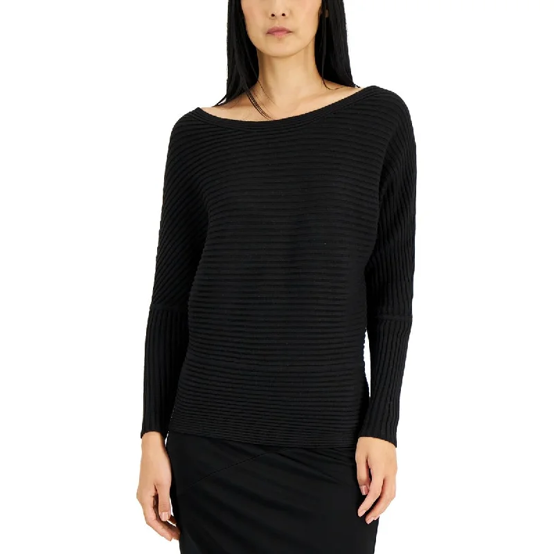 Women's Wool Knitwear Pullover Sweater-Donna Karan Womens Ribbed Knit Pullover Sweater Women's Wool Knitwear Pullover Sweater-Donna Karan Womens Ribbed Knit Pullover Sweater