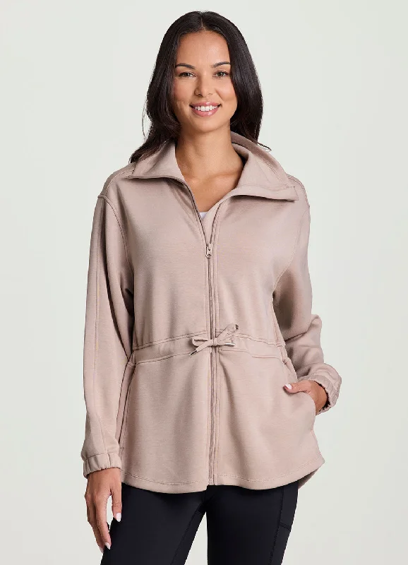 Women's Sweatshirts for Relaxed Weekend Wear -Downtown Scuba Anorak Jacket