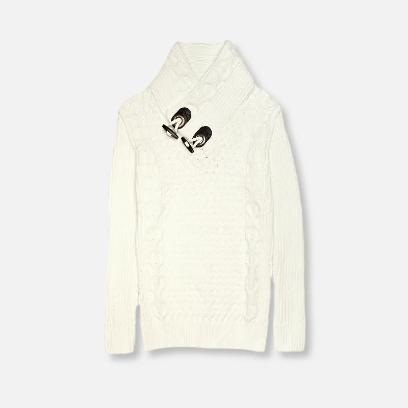 Women's Stylish Wool Blend Pullovers Sweater for Fall-Doyon Cable Knit Pullover Sweater