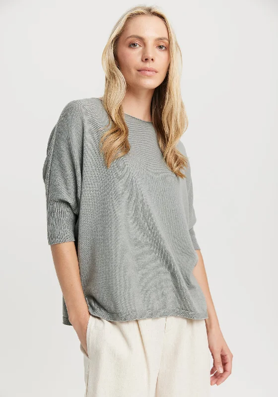Comfortable Women's Short Sleeve T-shirt for Gym -Easy Knit Tee