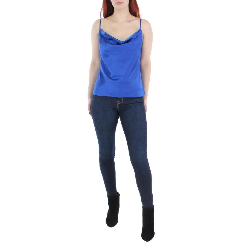 Women's Sexy Sleeveless Tops for Night Out -Endless Rose Womens Satin Cowl Neck Tank Top