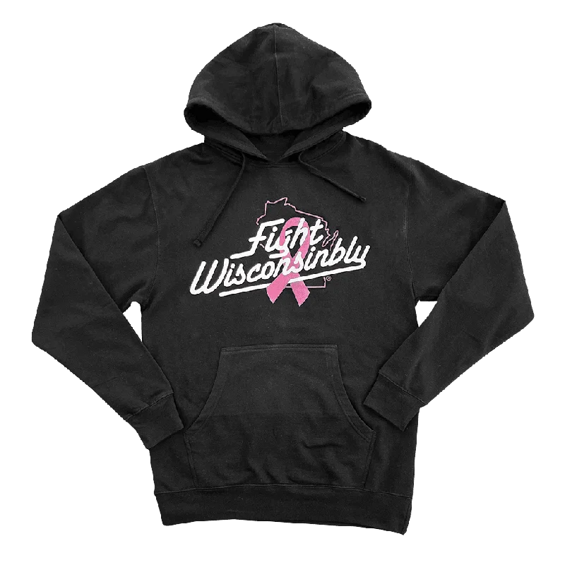 Women's Sweatshirts with Custom Logos -Fight Wisconsinbly Hoodie
