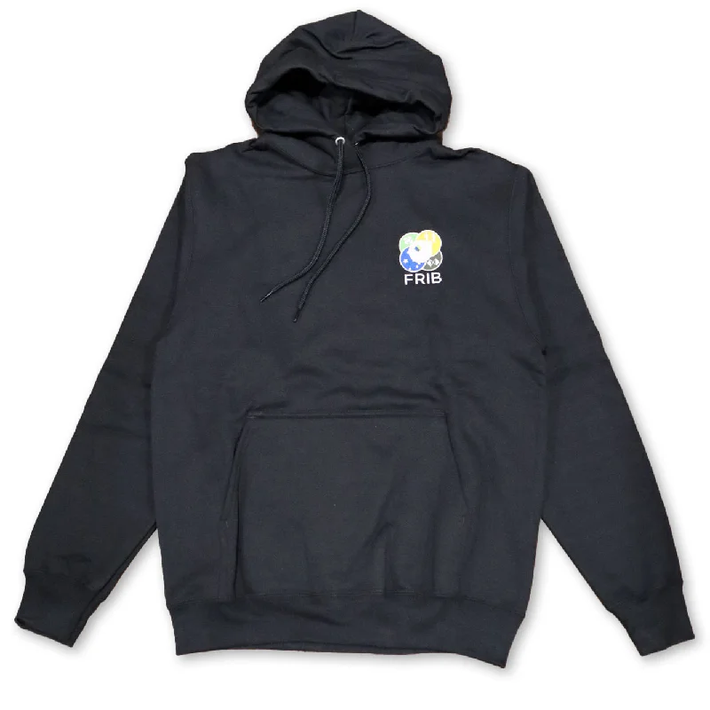 Women's Sweatshirts for Aesthetic Layering -FRIB Logo Hooded Sweatshirt - Black