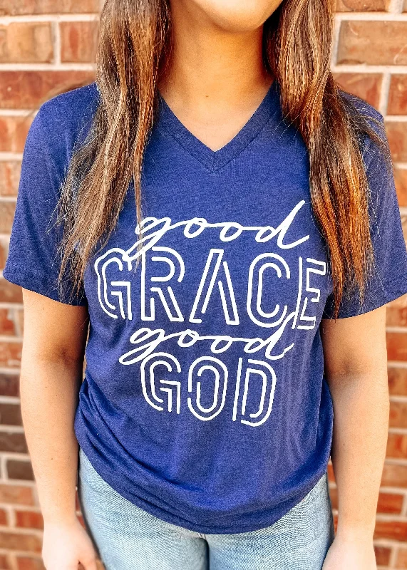 Women's Sweatshirts with Comfortable Stretch -Good Grace Good GOD tee