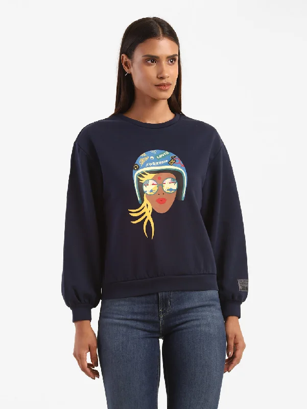 Women's Sweatshirts for Gym and Workout -Graphic Sweatshirt From The Levi's Motorcycle Collection