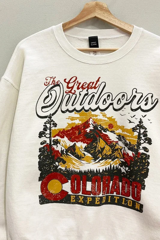Women's Sweatshirts with Warm Thicker Fabric -Great Outdoors Sweatshirt S-XL
